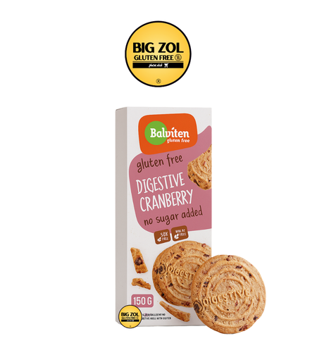 Balviten بسكويت مع قطع توت بري بدون سكر