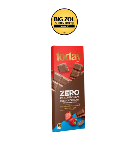 شوكولاتة بالحليب بالفراولة  بدون سكر- today