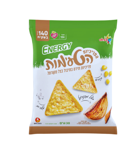 פריכיות תירס בתיבול בצל מקורמל