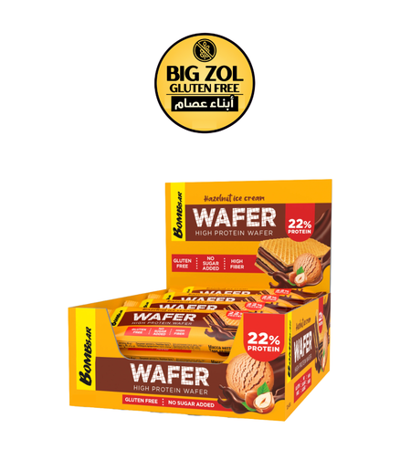 ويفر بنكهة آيس كريم البندق بدون سكر - باكيت 12 حبه
