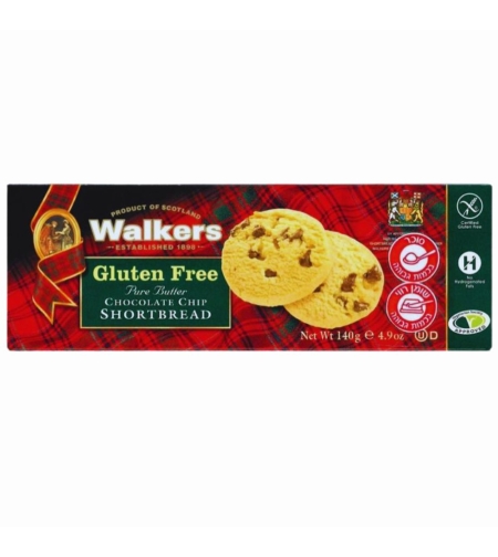 WALKERS بسكويت الزبدة مع رقائق شوكولاتة