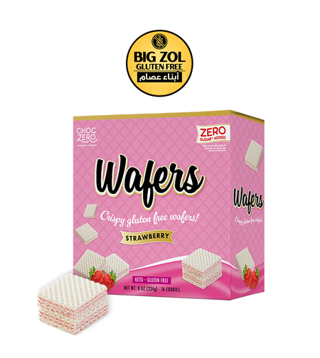 مكعبات ويفر توت بدون سكر