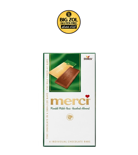 ألواح شوكولاتة بالبندق واللوز - merci