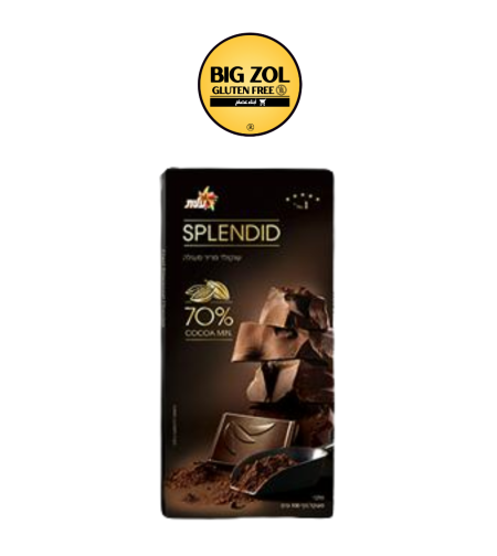 SPLENDID شكوكولاتة داكنة 70% كاكاو