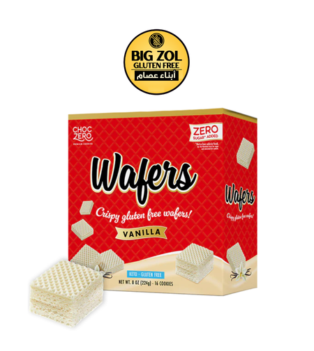 مكعبات ويفر فانيليا بدون سكر