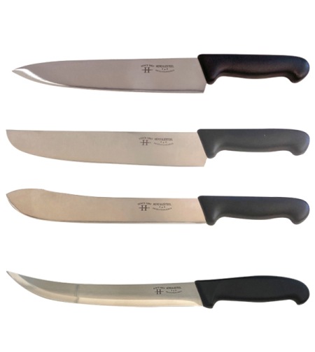 ערכת סכינים מקצועית Herculesteel – סכינים גדולות 10 אינץ' לשפים וקצבים