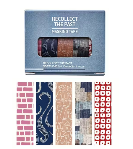 סט סרטי וושי מעוצבים – Recollect The Past (5 יחידות) – SDRT240502-8