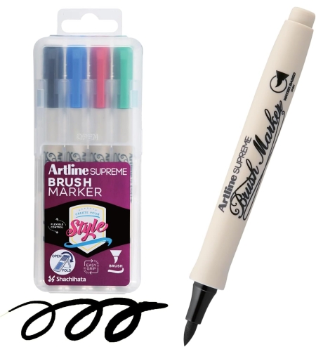 סט טושים ללוח מחיק - Artline Supreme Whiteboard Marker