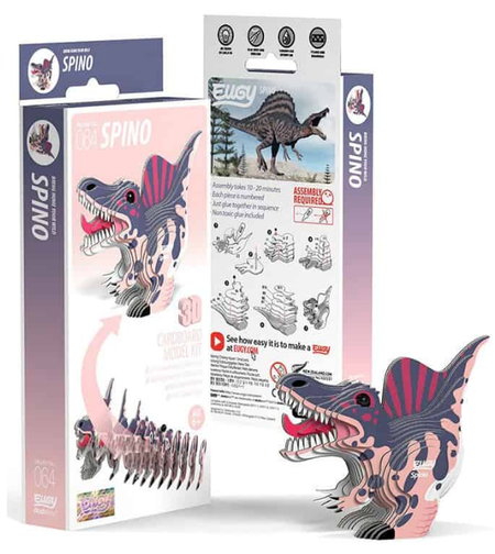 ערכת הרכבה תלת־ממדית ספינוזאור EUGY – פאזל 3D מקרטון איכותי