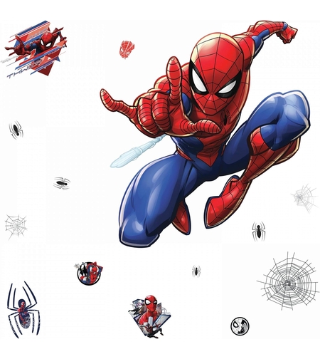 מדבקת קיר ענקית ספיידרמן – עיצוב תלת־ממדי