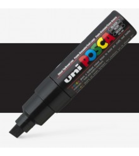 טוש פוסקה לציור-8 מ''מ POSCA K8-שחור