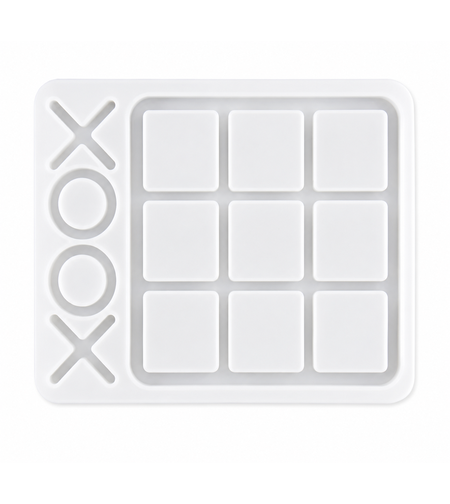 תבנית סיליקון למשחק איקס עיגול אינסופי – Infinite Tic Tac Toe Resin Mold