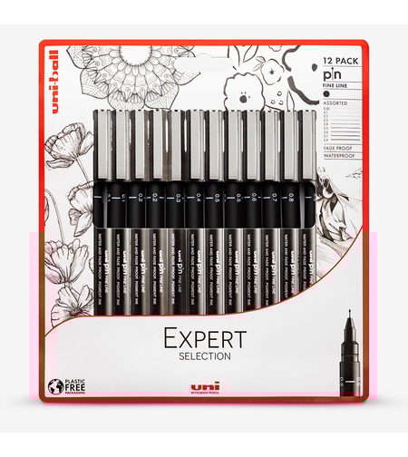 סט 12 עטים טכניים Uni Pin Expert Selection – Fine Line