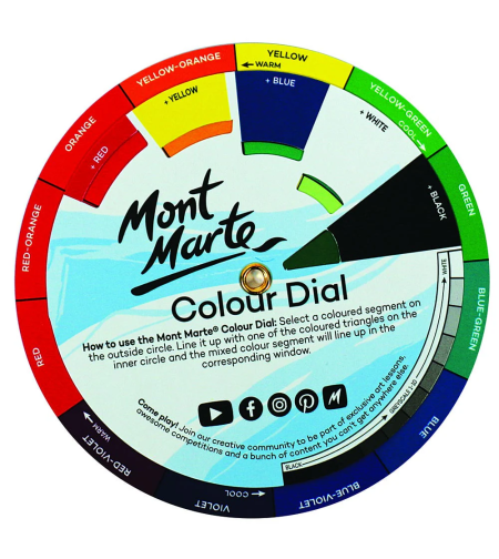 דיסק צבעים - Mont Marte Mini Colour Dial Signature