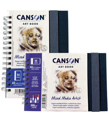 בלוק ספירלה לציור וטכניקות מעורבות Canson® Art Book Mixed Media Artist
