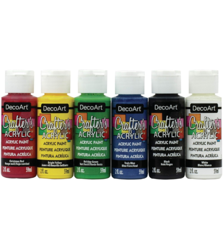 סט צבעי אקריליק – DecoArt Crafter's Acrylic Sampler Kit