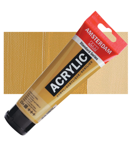צבע אקריליק אמסטרדם מסדרת Standard – גוון סיינה טבעית (Raw Sienna 234)