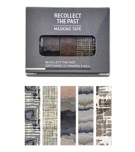 סט סרטי וושי מעוצבים – Recollect The Past (5 יחידות) –SDRT240502-12