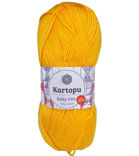 צמר בייבי KARTOPU BABY ONE- צהוב