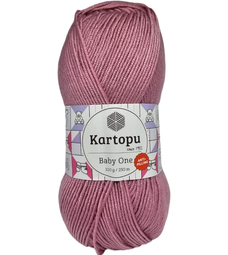 צמר בייבי KARTOPU BABY ONE- ורוד עתיק