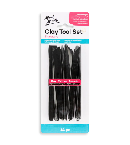 סט כלי פיסול לחימר 14 חלקים Mont Marte Clay Tool Set Signature