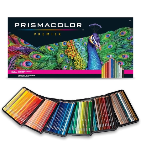 סט עפרונות צבעוניים מקצועיים, 150 צבעים -Prismacolor Premier