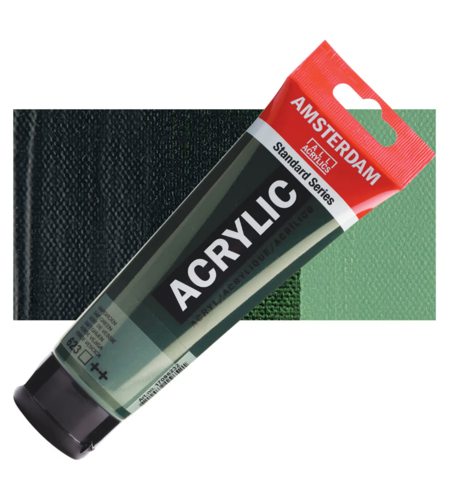 צבע אקריליק אמסטרדם מסדרת Standard – גוון ירוק סאפ (Sap Green 623)