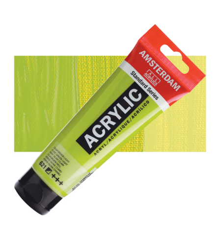 צבע אקריליק אמסטרדם – ירוק זית בהיר 624, סדרת סטנדרד, 120 מ״ל