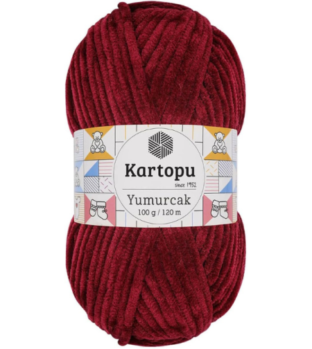 חוט קטיפה Kartopu Yumurcak - בורדו
