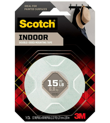 דבק דו צדדי חזק לשימוש פנימי Scotch - עד 6.8 ק