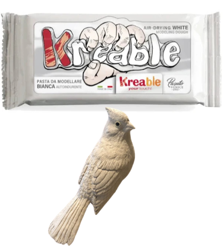 חימר מתייבש באוויר Kreable – לבן 1 ק