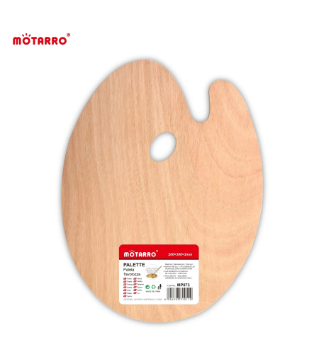 פלטה מעץ לצבעים 20X30 סמ Motarro