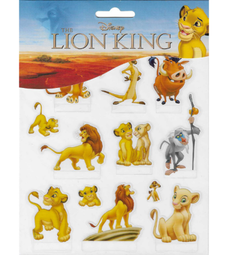 סט מדבקות לילדים – מלך האריות (Disney's The Lion King)