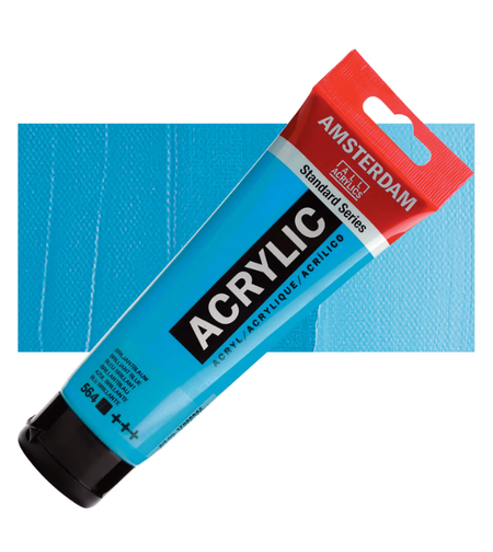 צבע אקריליק Amsterdam Standard Series – Brilliant Blue – נפח 120 מ״ל