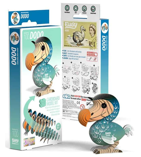 ערכת הרכבה תלת־ממדית ציפור דודו EUGY – Dodo פאזל 3D מקרטון