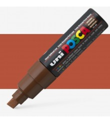 טוש פוסקה לציור-8מ''מ POSCA K8-חום