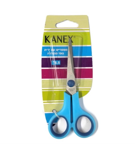 מספריים 5.5'' ידיות גומי גמישות- KANEX