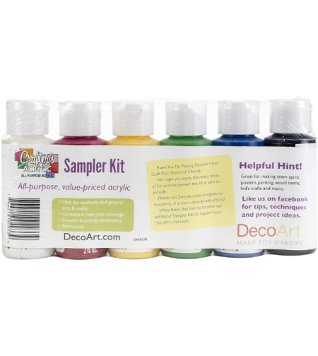סט צבעי אקריליק – DecoArt Crafter's Acrylic Sampler Kit