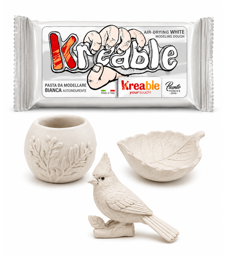 חימר מתייבש באוויר Kreable – לבן 1 ק