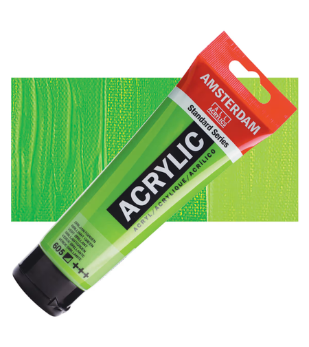 צבע אקריליק Amsterdam מסדרת Standard – גוון Brilliant Green, נפח 120 מ״ל