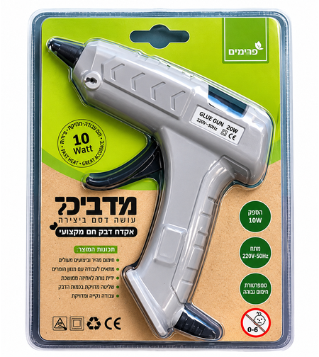 אקדח דבק חם מקצועי- 10W