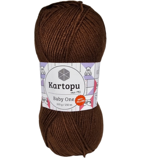 צמר בייבי KARTOPU BABY ONE- חום כהה