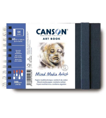 בלוק ספירלה לציור וטכניקות מעורבות Canson® Art Book Mixed Media Artist