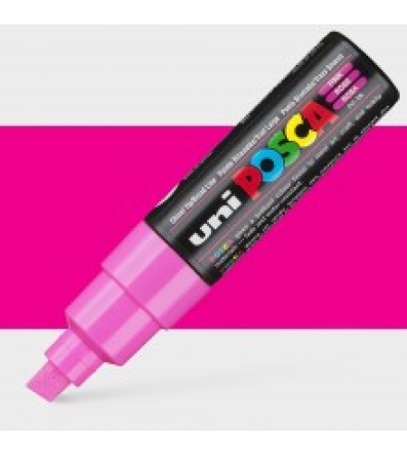 טוש פוסקה לציור-8 מ''מ POSCA K8-ורוד