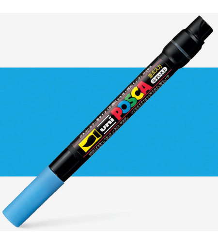 POSCA-F350 - טוש ראש מכחול אקרילי - תכלת