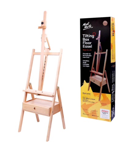 כן ציור עומד עם מגירה והטיה Mont Marte Signature Tilting Box Easel