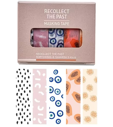 סט סרטי וושי מעוצבים – Recollect The Past (5 יחידות) – SDRT240502-9