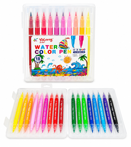 סט טושי מים דו-צדדיים Yalong Water Color Pen