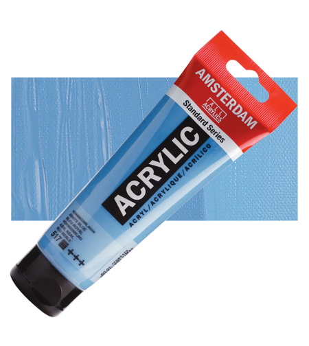צבע אקרילי אמסטרדם סטנדרטי – Kings Blue (כחול קינגס) – 120 מ״ל