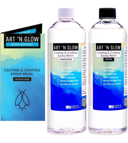 שרף אפוקסי Art 'N Glow ליציקות וציפויים - סט 250 מ